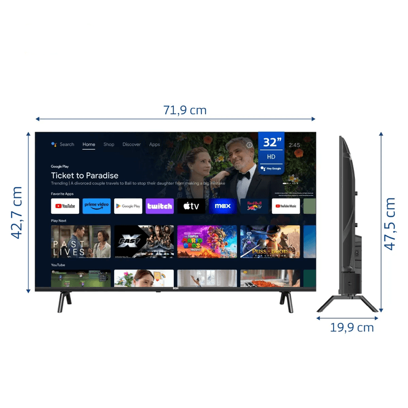 SMART TV 32´´ BGH  ANDROID B3225G5A