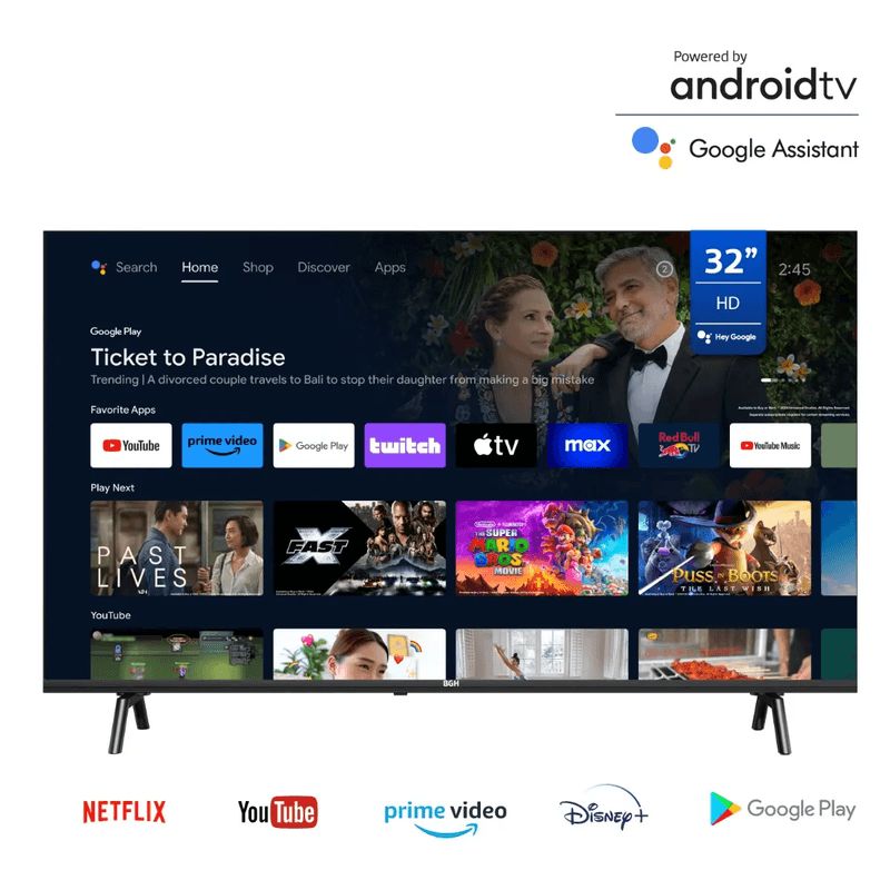SMART TV 32´´ BGH  ANDROID B3225G5A
