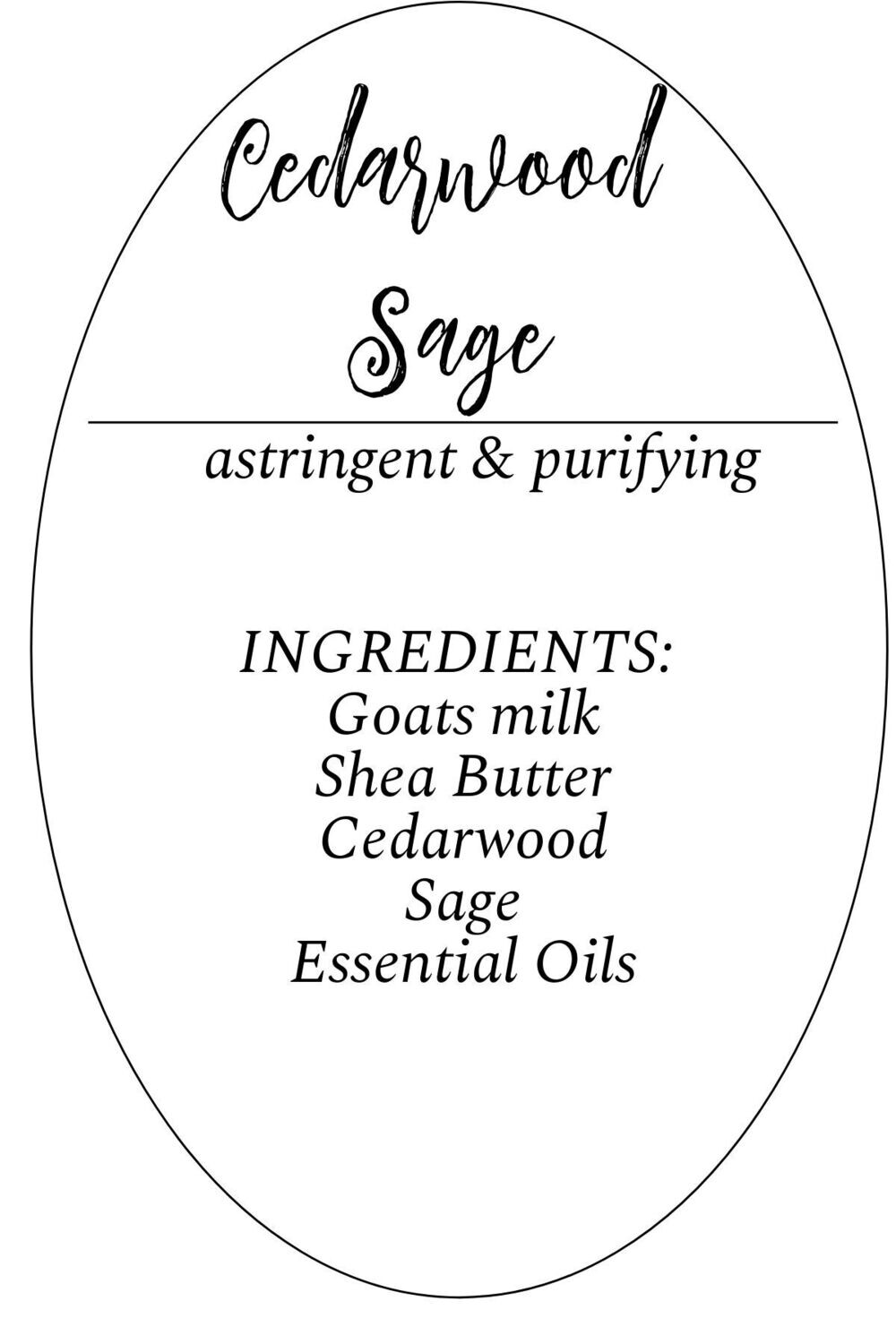 Cedarwood & Sage Soap