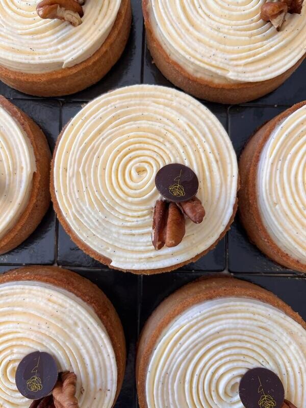Tarte vanille pecan individuelle