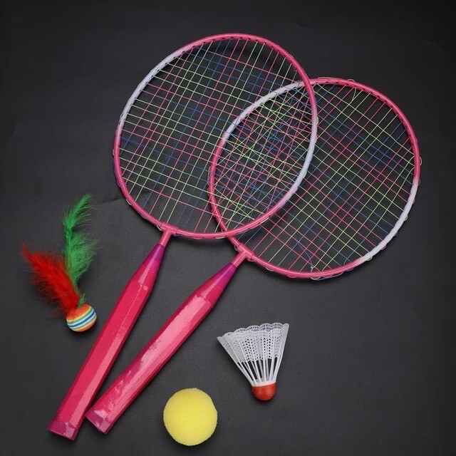 Badminton Tennisschläger und Bälle -Set