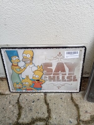 Blechschild Die Simpsons - Say Cheese