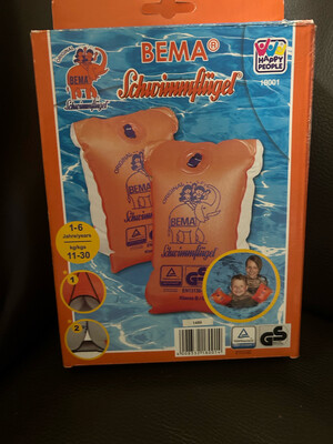 Schwimmflügel -Echt Zertifiziert und Gs geprüft, orange