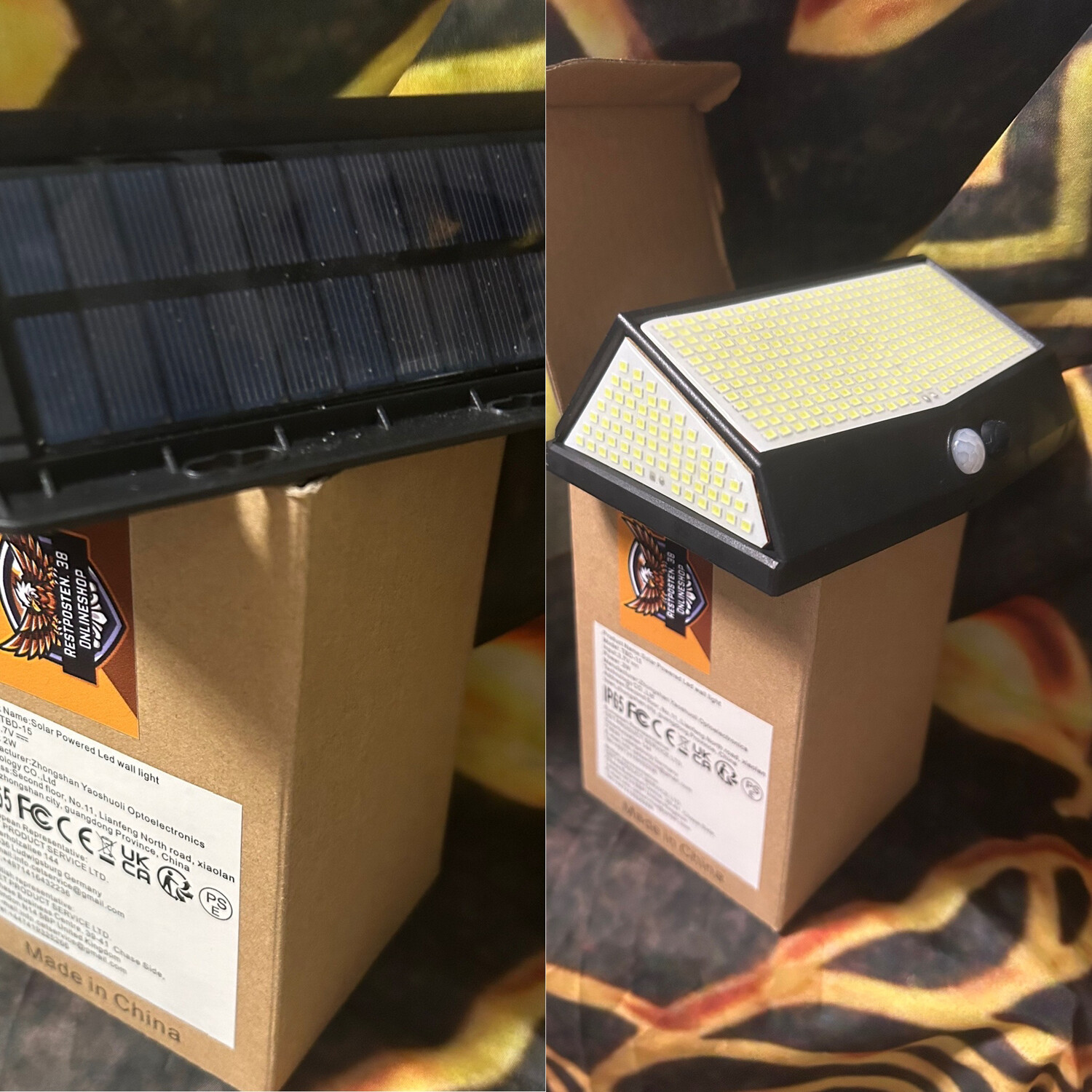 Solar Licht-Wand Panel 170 Grad, 2er Pack