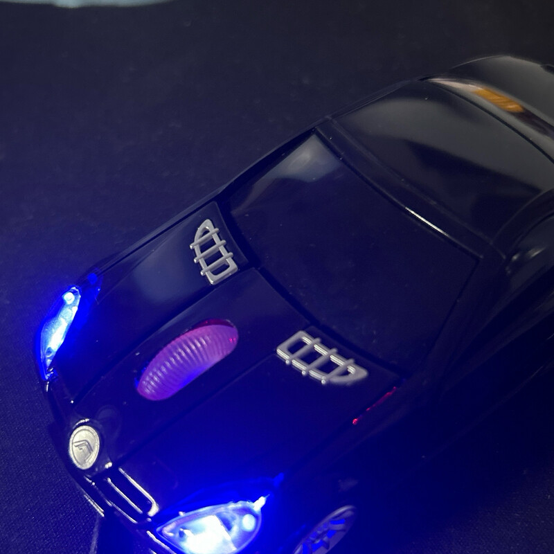 3D Computermaus in Autoform, USB Anschluss, schwarz