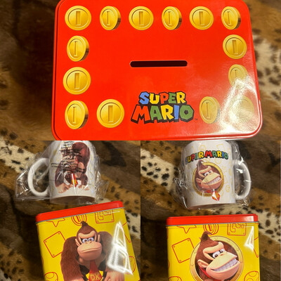 Nintendo Super Mario Spardose mit Tasse Motiv Donkey Kong