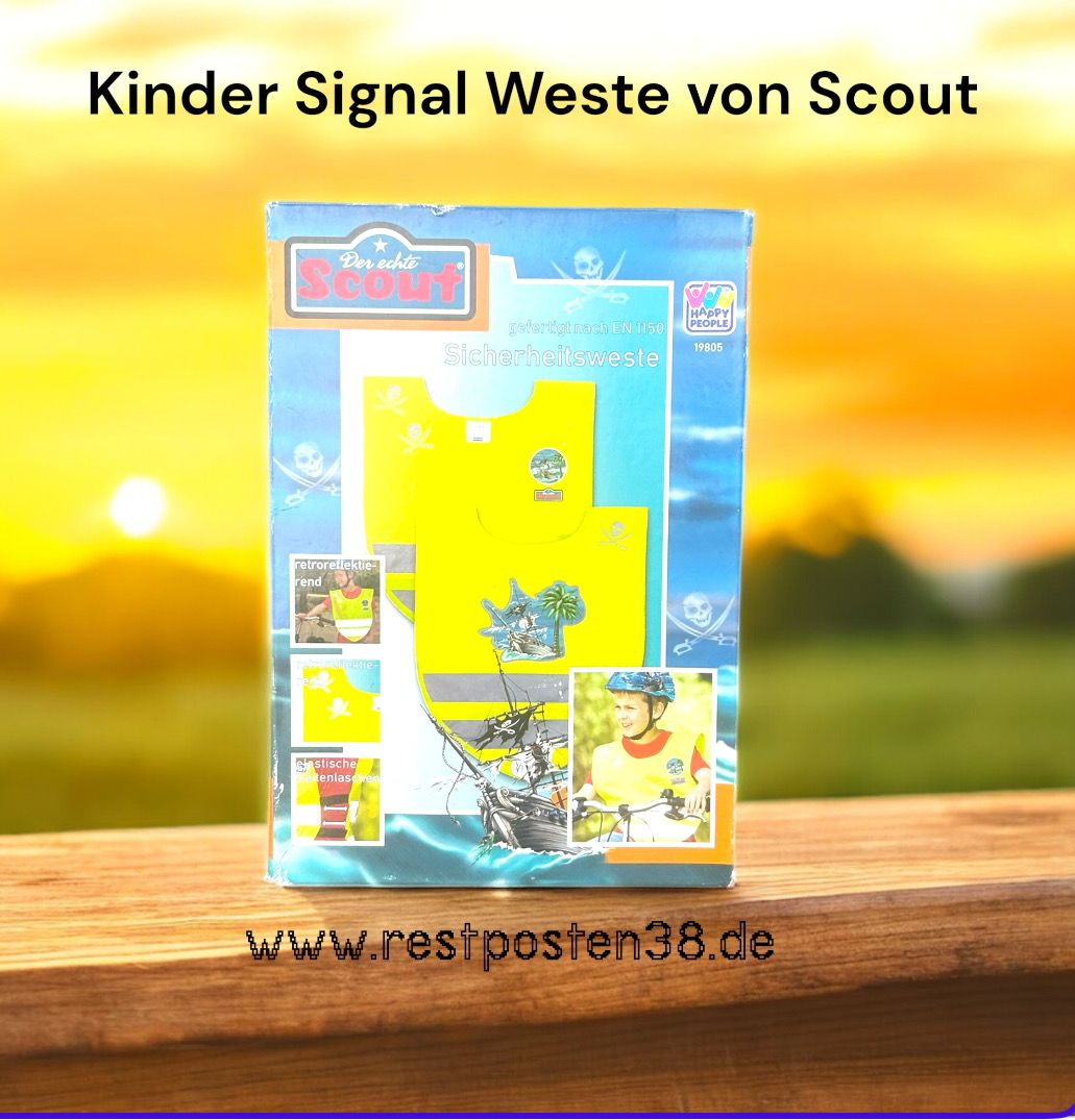 Scout Kinder-Sicherheitsweste, gelb /Gr.122 - 140