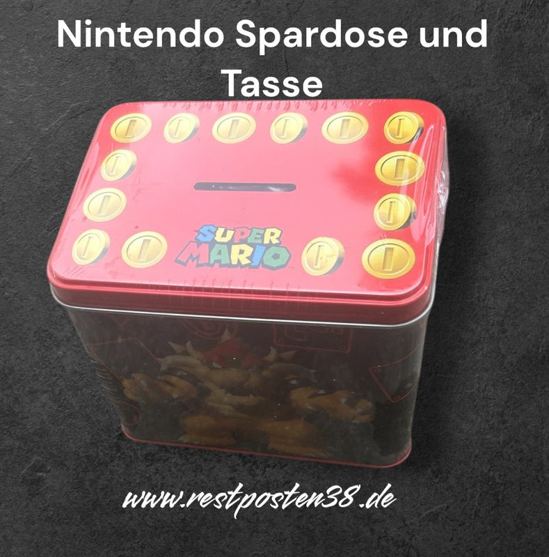 Nintendo Super Mario Spardose mit Tasse Motiv Bowser