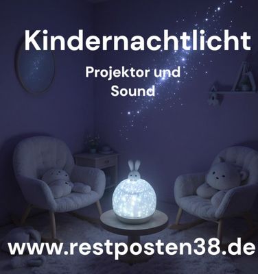 Kinder Sternenhimmel Nachtlicht &#39;Hasi&#39;, Akku betrieben