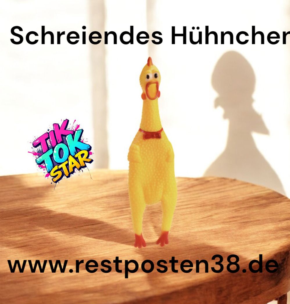 Schreiendes Hühnchen aus Gummi