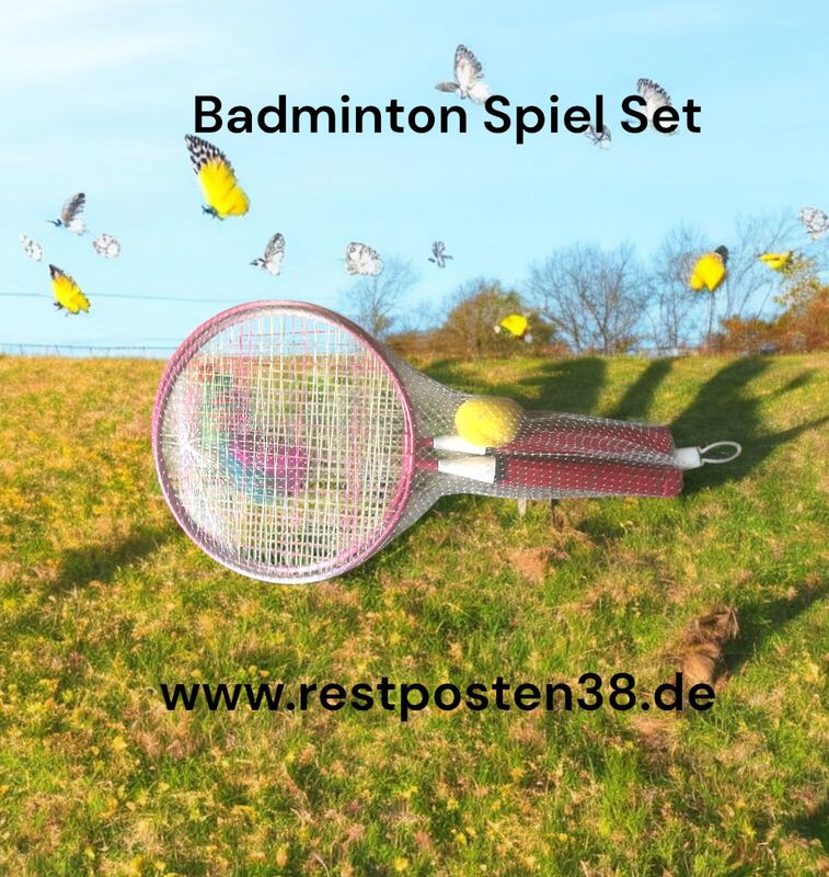 Badminton Tennisschläger und Bälle -Set