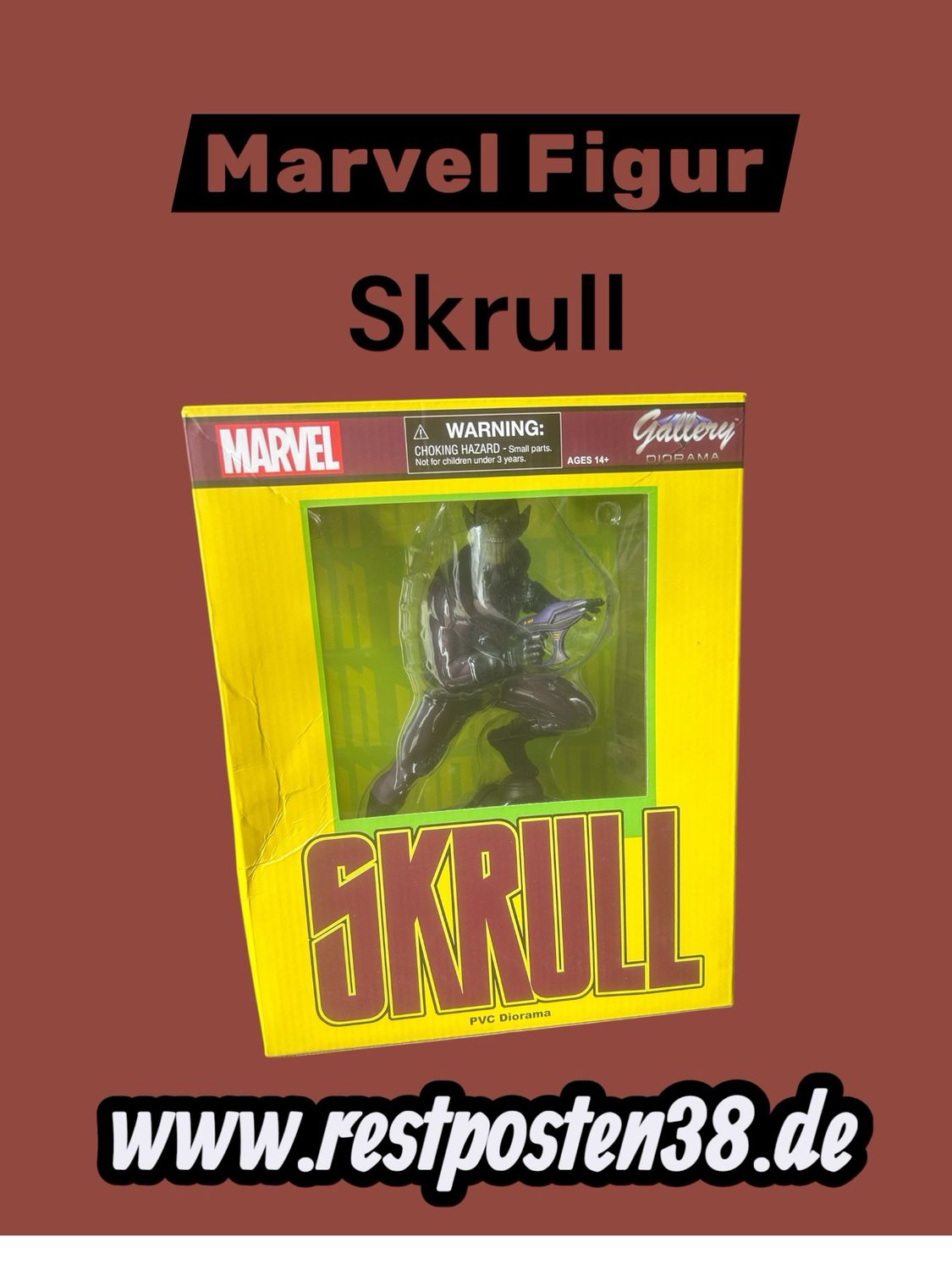 MARVEL  GALLERY COMIC SKRULL PVC STATUE
