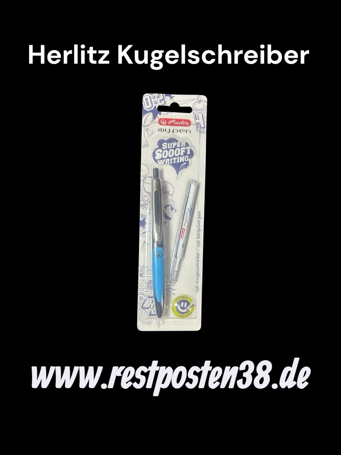 Herlitz My Pen Kugelschreiber Hellblau / Dunkelblau