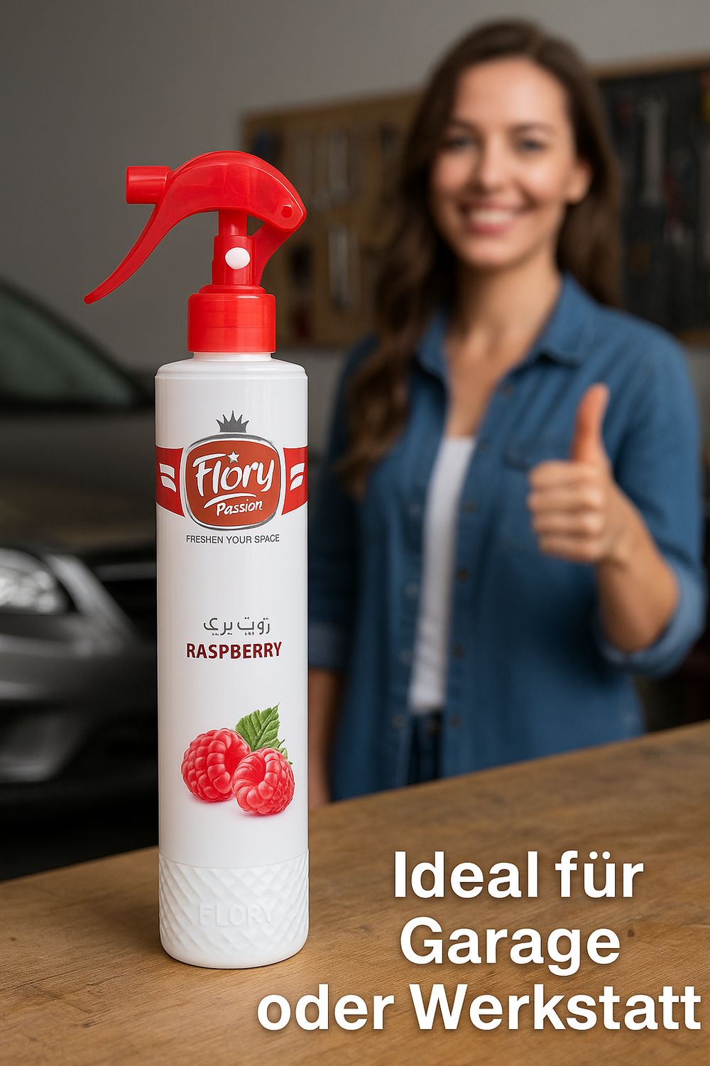 Flory Haus- und Autoduft &quot;Raspberry&quot; 425ml