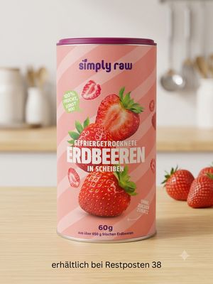 Gefrier Getrocknete Erdbeerscheiben