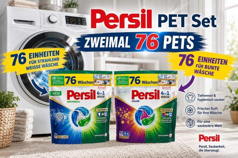 Persil Wäsche Ped Set 2 x 76 stk
