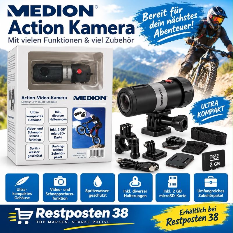 MEDION Action-Video-Kamera (S49002)