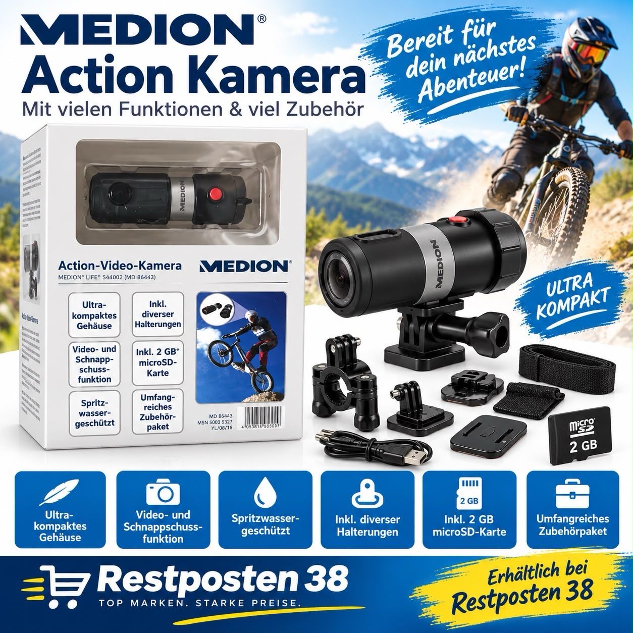 MEDION Action-Video-Kamera (S49002)