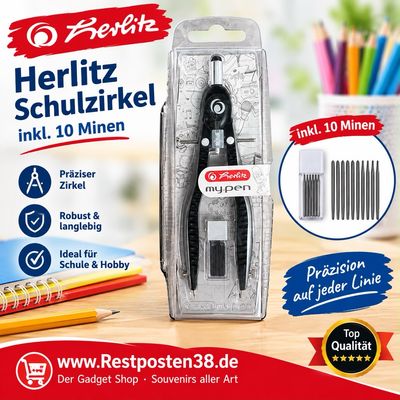 Herlitz Zirkel inkl 10 Mienen