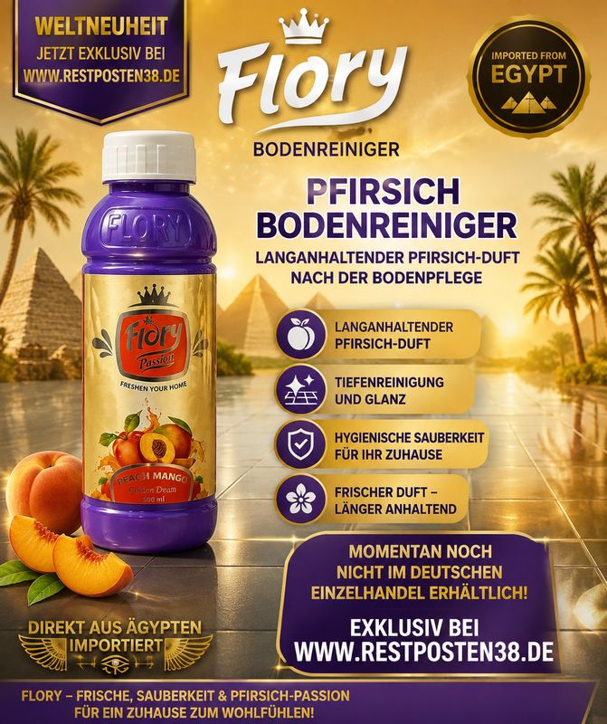 Flory Bodenwischpflege Pfirsich-Mango