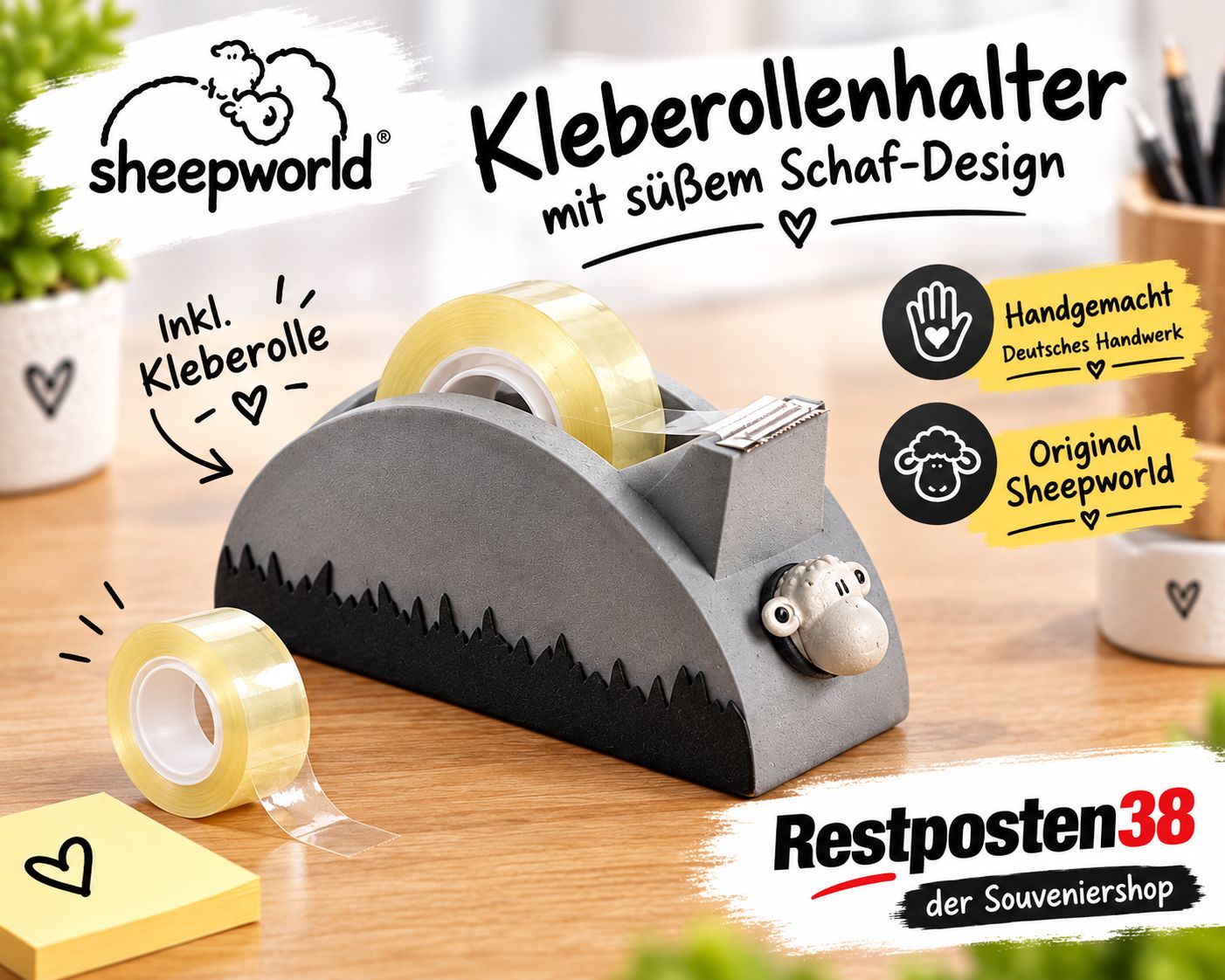 Sheepworld kleberollenhalter