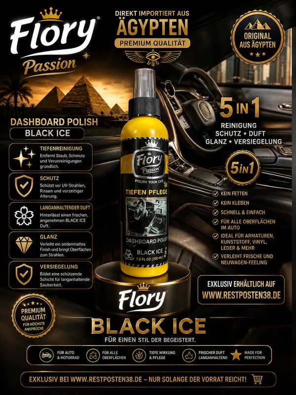 Flory 5 in 1 Autopflege Bläck ICE