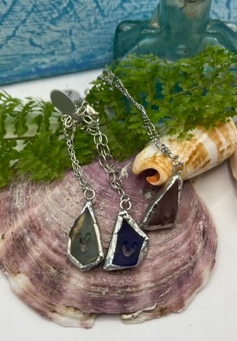 Heart of the Sea: Silver Encased Sea Glass Bracelet