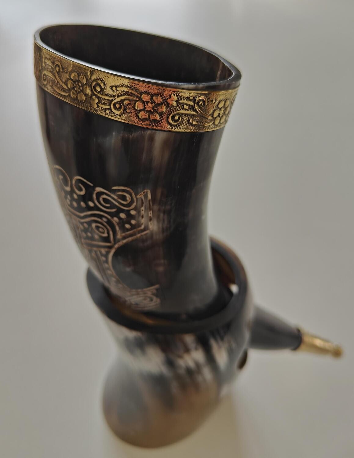 Drikkehorn med holder