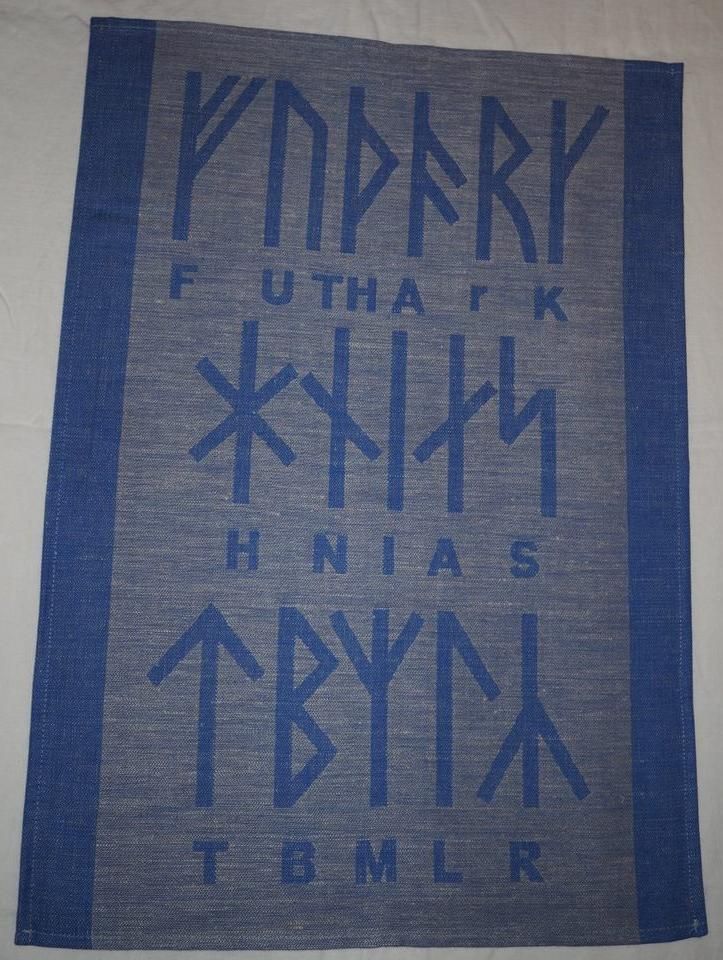 Viskestykke med Futhark runer