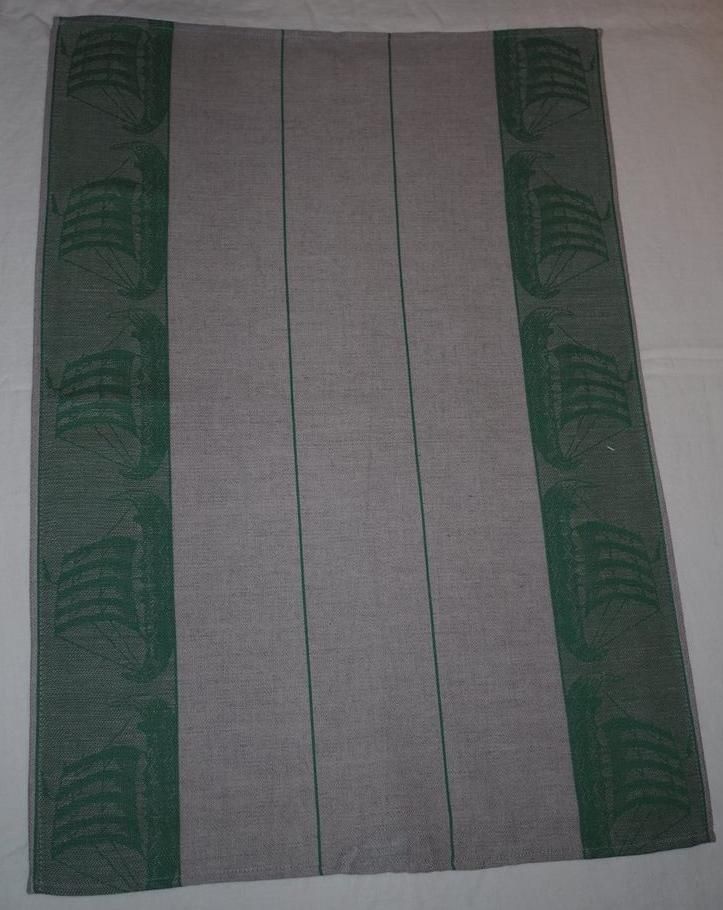 Viskestykke med vikingeskibe