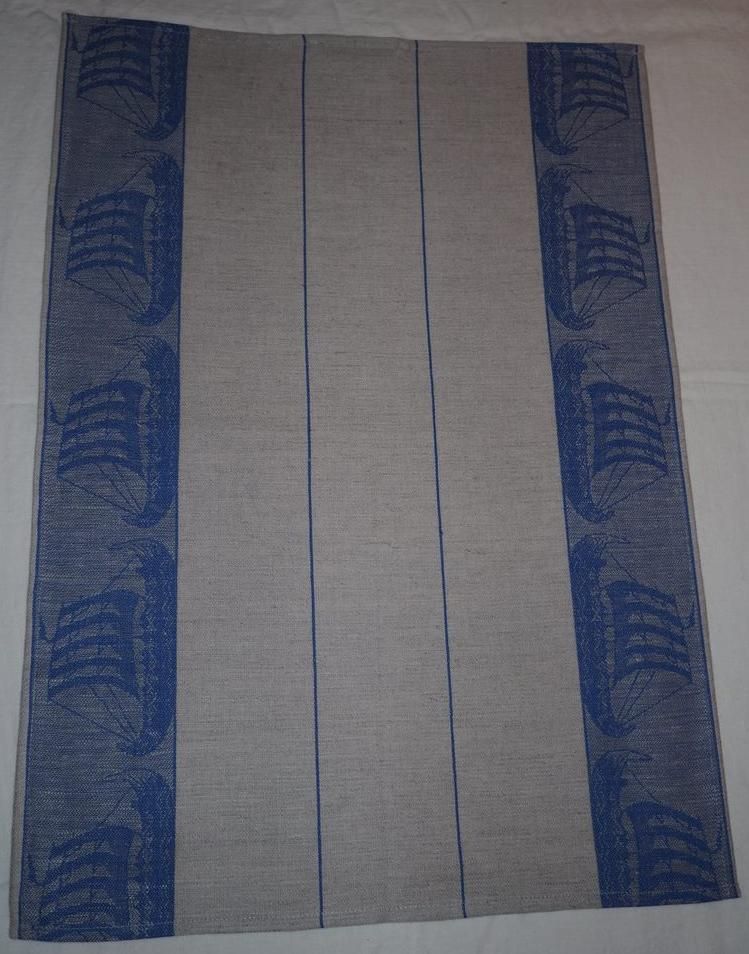 Viskestykke med vikingeskibe