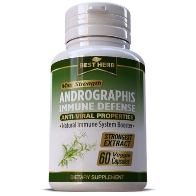 Andrographis Paniculata Echinacea Respiratory Immune Support Flu Cold Deltacron Omicron 60 x Capsules