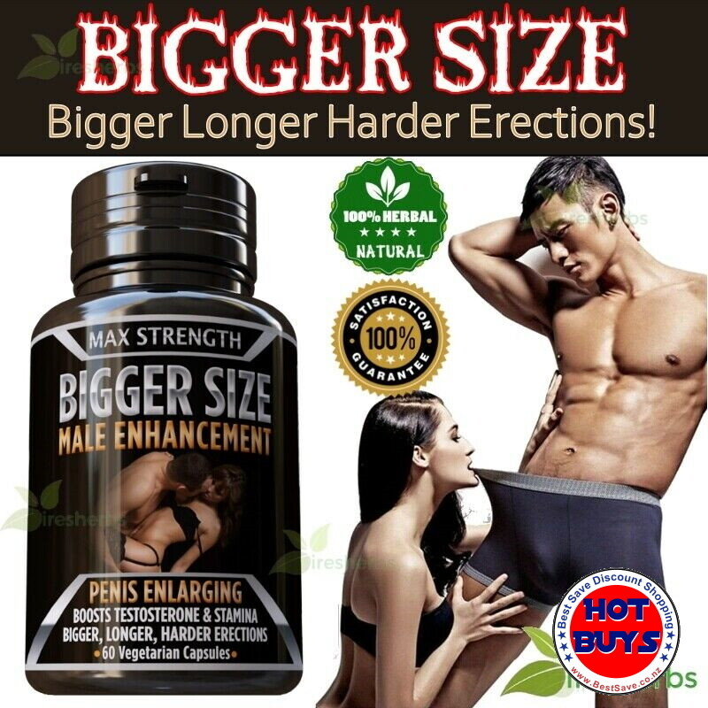 Big Size Erectile Dysfunction Male Enhancement Sexual Stamina 60 x Capsules