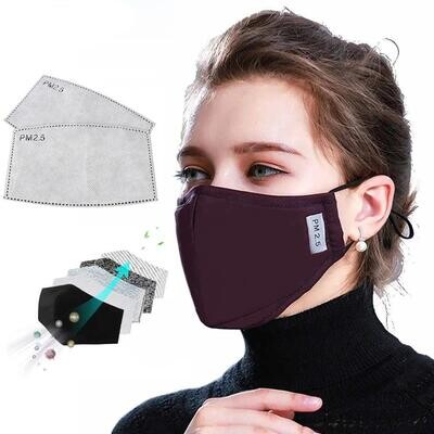 PM 2.5 Activated Carbon Replaceable PM2.5 Filters Multi Layered Face Masks x 20pcs