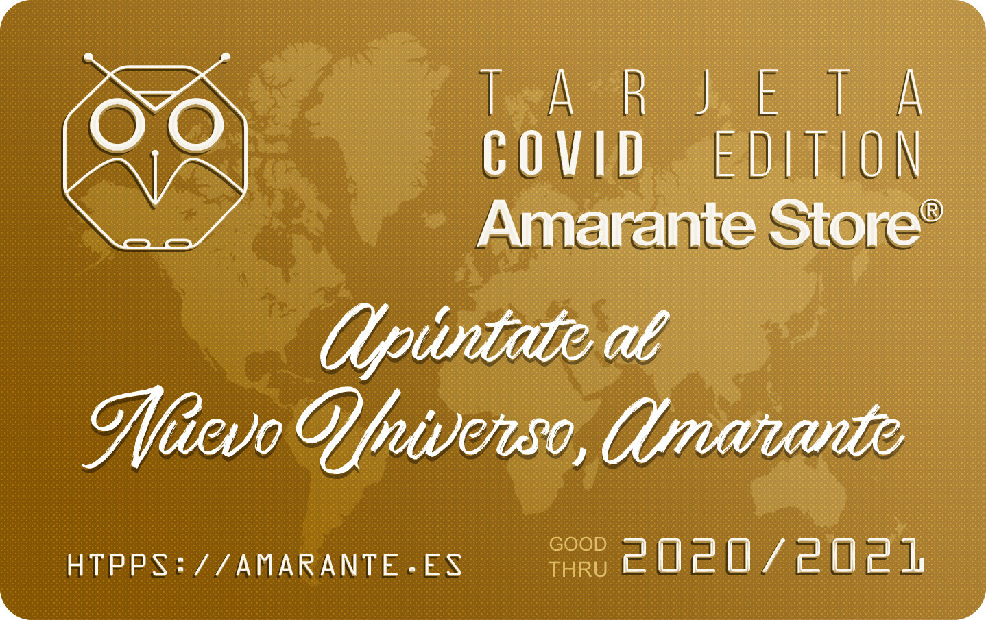 Tarjeta COVID Edition Amarante Store