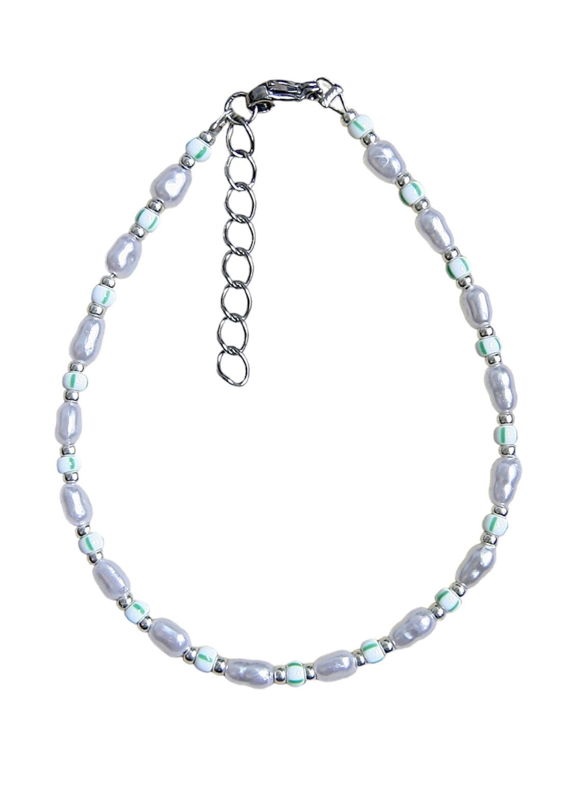 groen-wit-goud armbandje