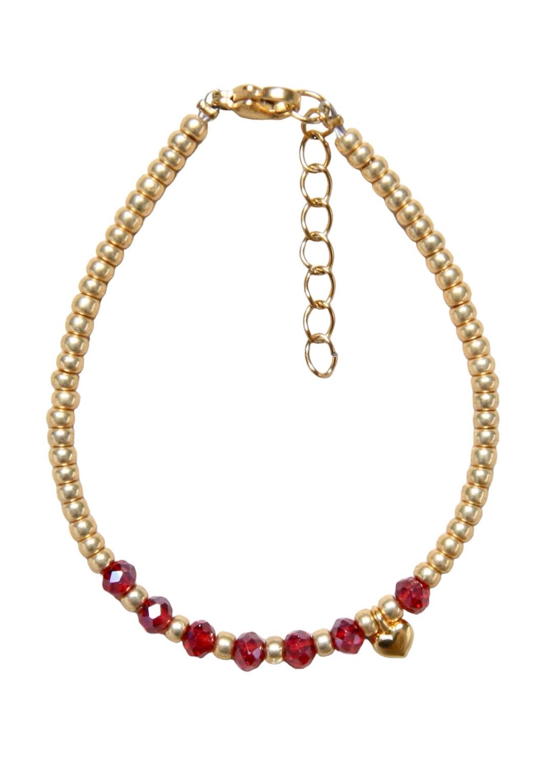 goud-rood armbandje