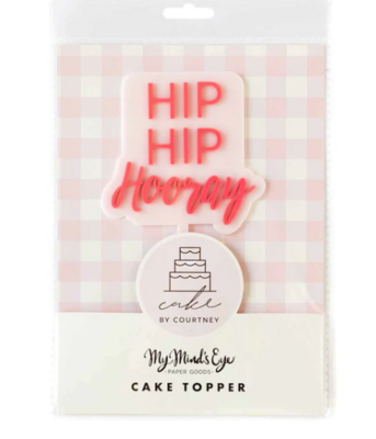 Cake Topper - Hip Hip Hooray