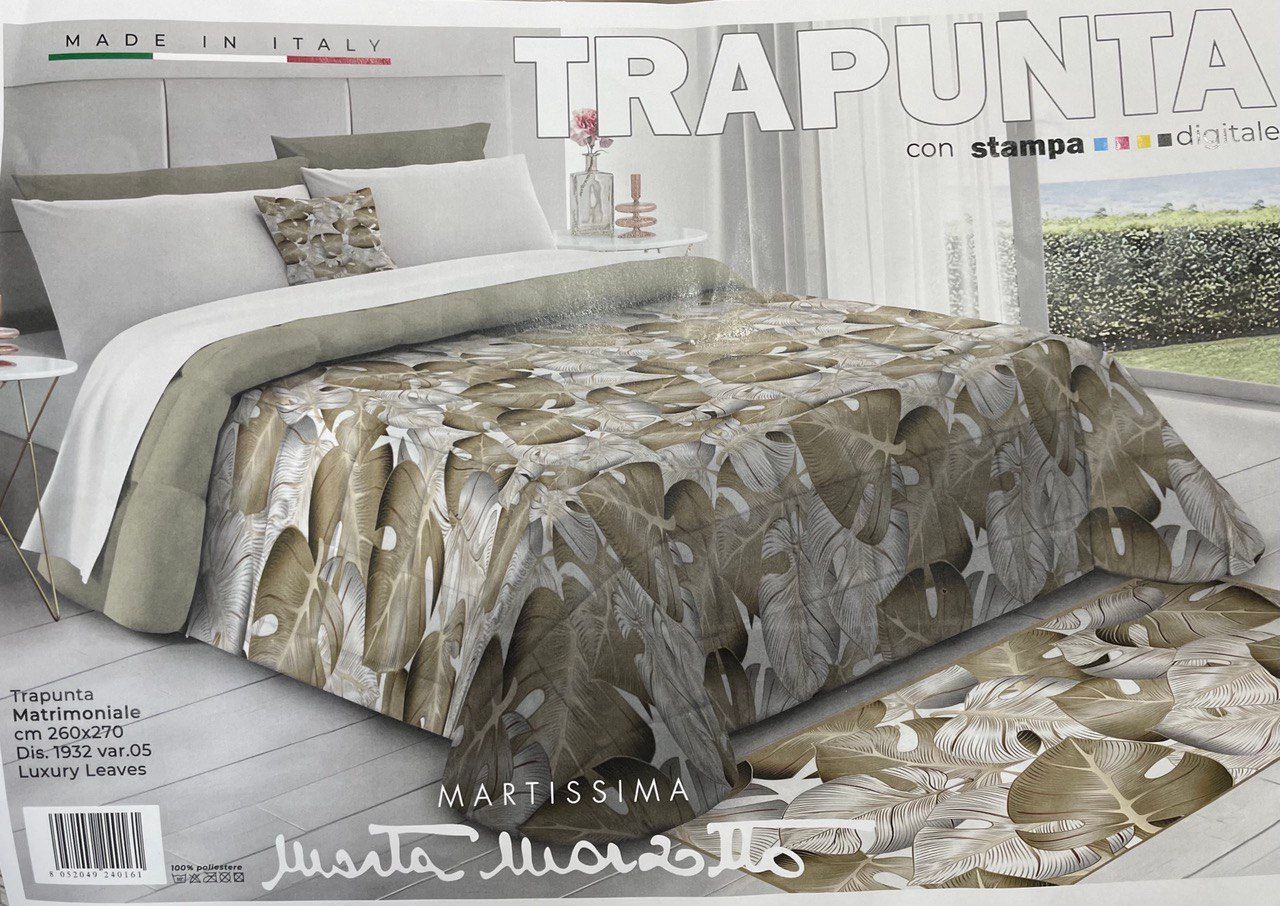 TRAPUNTA MATRIMONIALE LUXURY LEAVES