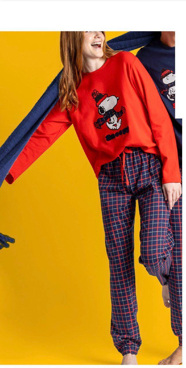 PIGIAMA DONNA INVERNALE PEANUTS