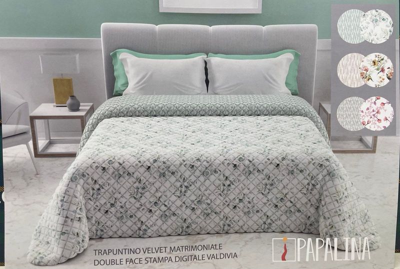 TRAPUNTINO MATRIMONIALE PAPALINA TRAPUNTINO MATRIMONIALE PAPALINA