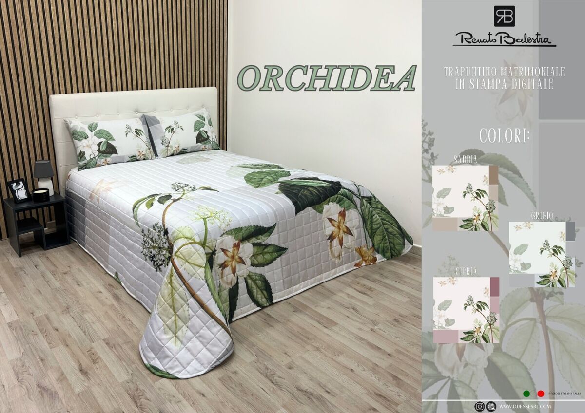 TRAPUNTINO MATRIMONIALE RENATO BALESTRA ORCHIDEA