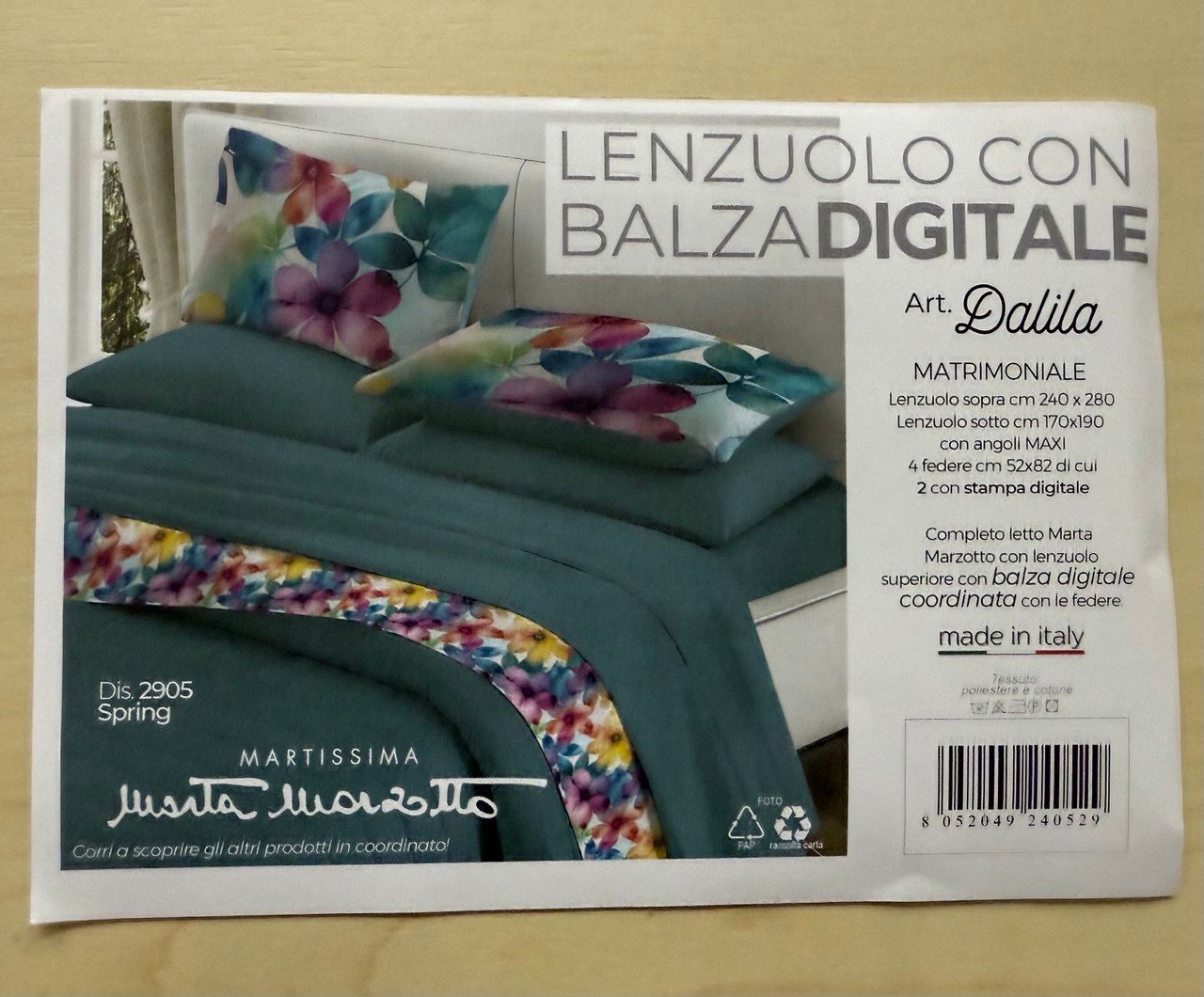 LENZUOLA MATRIMONIALE MARTA MARZOTTO SPRING