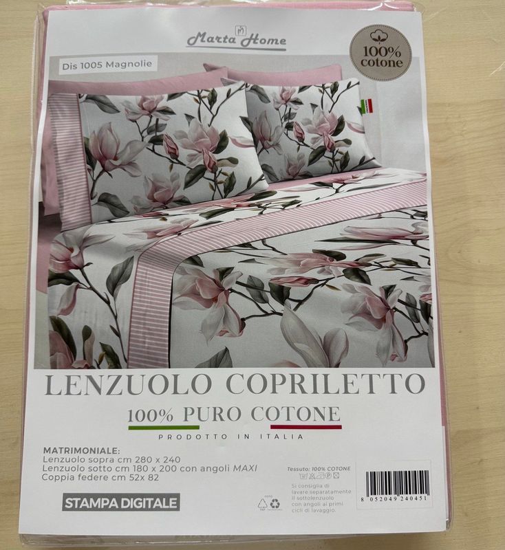 LENZUOLA MATRIMONIALE MARTA MARZOTTO MAGNOLIE