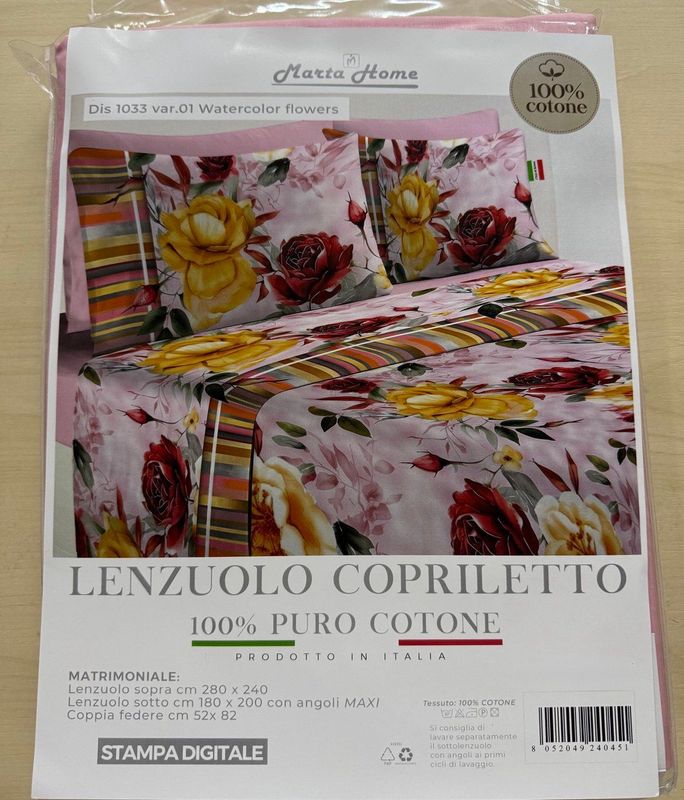 LENZUOLA MATRIMONIALE MARTA MARZOTTO WATERCOLOR