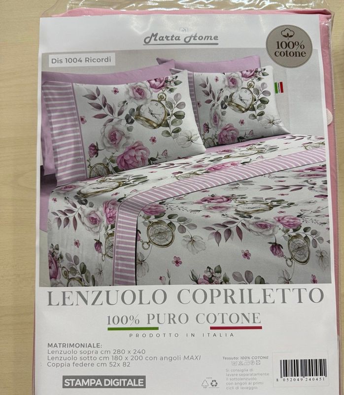 LENZUOLA MATRIMONIALE MARTA MARZOTTO RICORDI