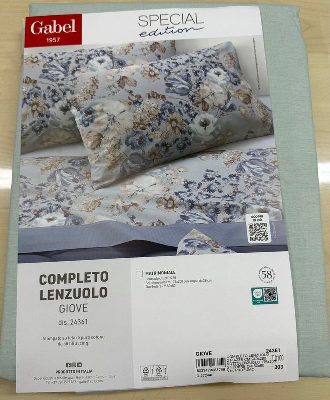 LENZUOLA MATRIMONIALE GABEL GIOVE