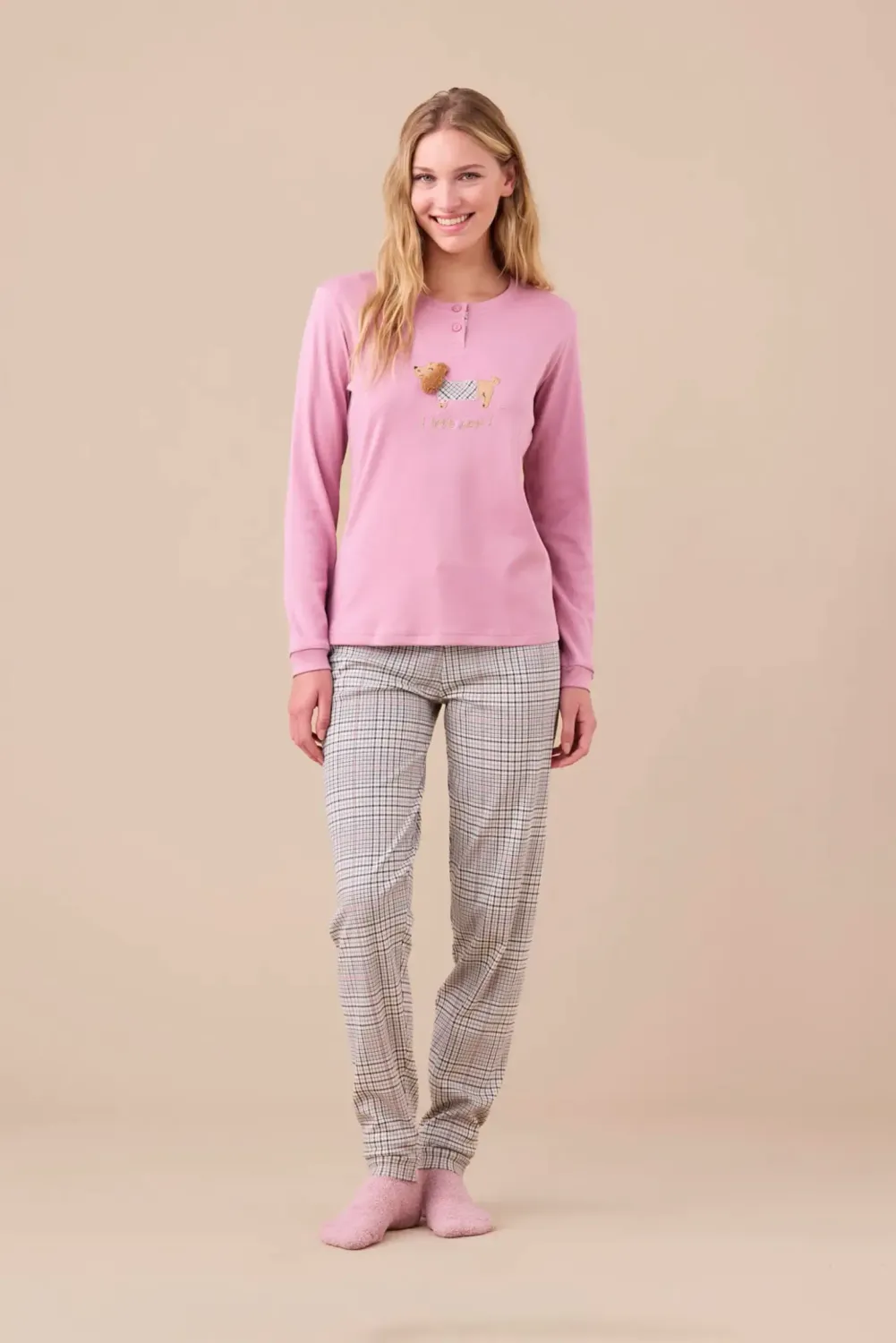 PIGIAMA DONNA NOI DI NOTTE INVERNALE FA9253 PIGIAMA DONNA NOI DI NOTTE INVERNALE FA9253