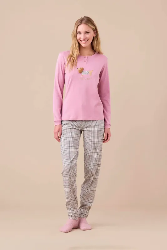 PIGIAMA DONNA NOI DI NOTTE INVERNALE FA9253 PIGIAMA DONNA NOI DI NOTTE INVERNALE FA9253