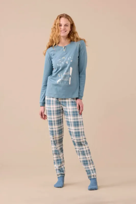 PIGIAMA DONNA NOI DI NOTTE INVERNALE FA9278 PIGIAMA DONNA NOI DI NOTTE INVERNALE FA9278